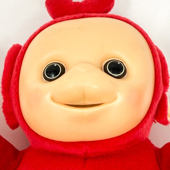 Vintage 2004 Play Along TELETUBBIES Tubby Talk & Learn 13" Po Red Plush Tested - Picture 3 of 13